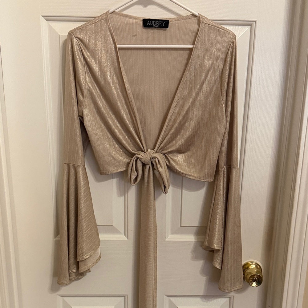 Audrey Women's Shimmering Tan/Gold Jacket
